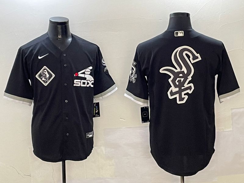 Men Chicago White Sox Blank Black Game Fashion 2025 Nike MLB Jersey style 8